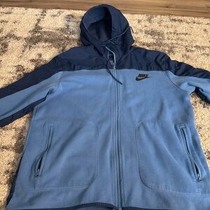 Nike blue zip up jacket